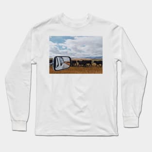 Road trip journey in Canadian prairies, Alberta, Canada. Long Sleeve T-Shirt